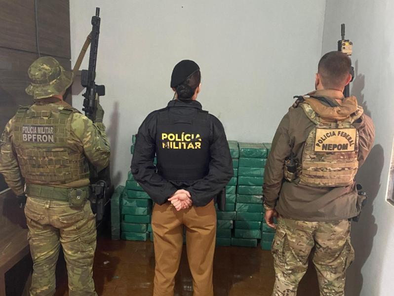 Guaíra - Polícia localiza casa que escondia 1,4 toneladas de drogas