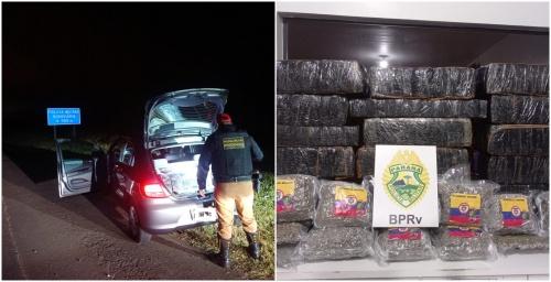 Iporã - Polícia apreende mais de 300 kg de maconha na PRc-272