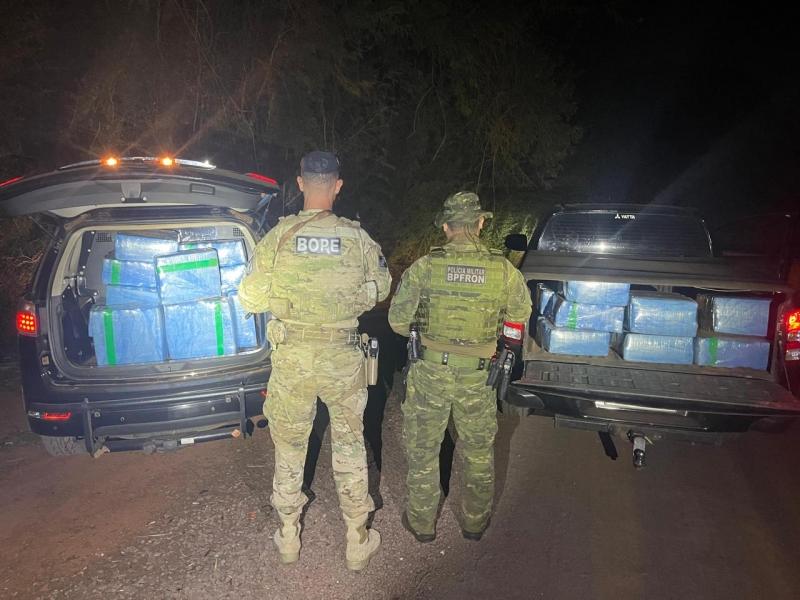 Guaíra - Mais de meia tonelada de maconha é apreendida em meio a mata