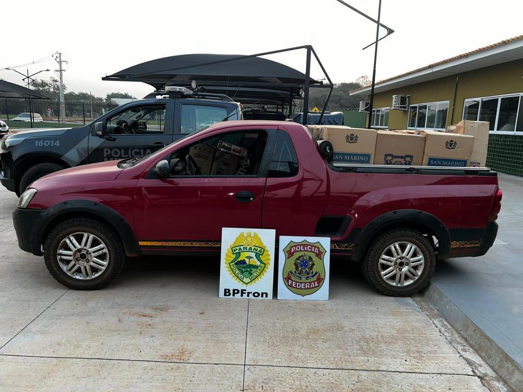 Terra Roxa - Polícia localiza veículo abandonado com cigarros